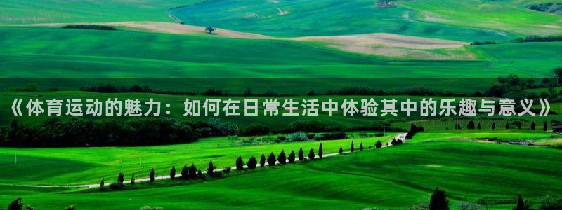 必发官方正版app娱乐首页官网下载：《体育运动的魅力